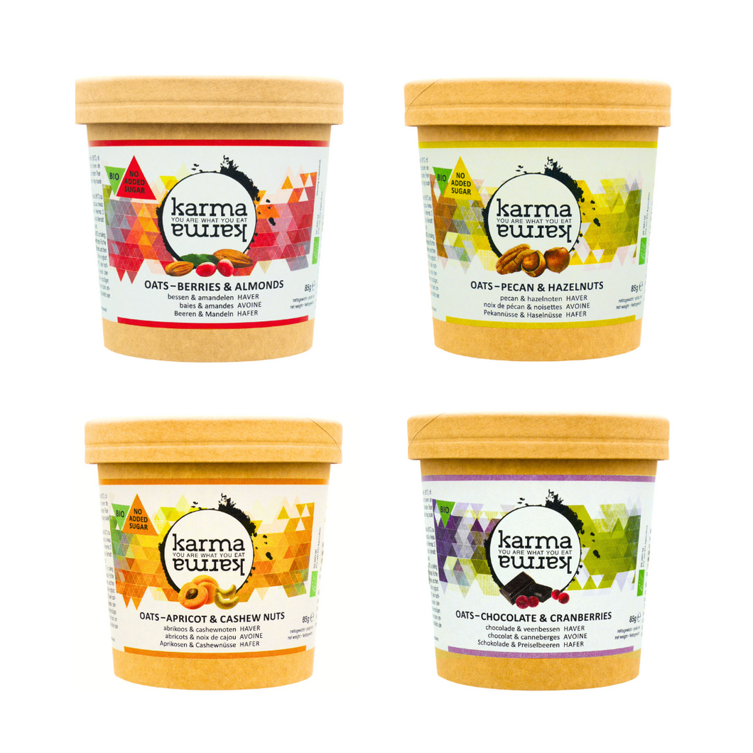 variety pack organic porridge pots | 48x 85g + free shipping